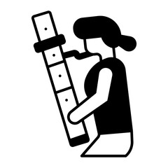 bassoon black icon