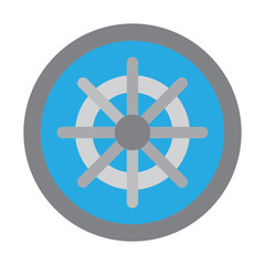 Obraz premium Vault Vector Flat Icon Design