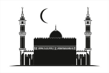Silhouette of Mosque, mosque, architecture, minaret, india, religion, building, taj mahal, dome, agra, travel, taj, landmark, mahal, asia, kazan, monument, sky, russia, tourism, culture, marble, white