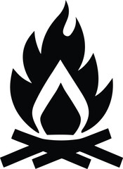 bonfire icon vector illustration