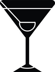 cocktail glass icon vector illustration