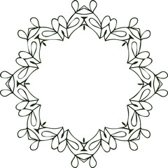 Beautiful flower art and mandala vector design