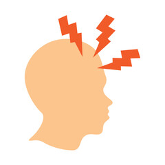 Headache Vector Flat Icon Design