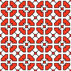 Obraz premium Thai pixel pattern. Abstract seamless pattern. Simple modern background. Repeat geometric design.