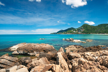 Tropical sea view on Koh Samui, sea and summer vacation