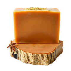 Artisanal Handmade Soap on Wooden Display