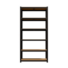 Mild Steel Shelving Front View 3D Render Illustration
