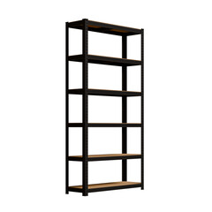 Mild Steel Shelving Side View 3D Render Illustration.