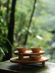 Serene Bamboo Setup Embodying High Tech Relaxation Concepts