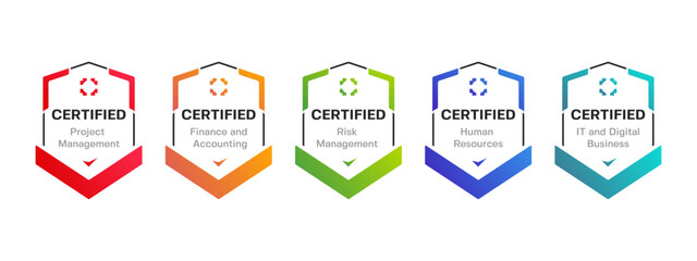 Certified Business Field on Shield Badge. Accredited Business Skills for the Modern Professional.