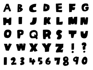 手書き文字セット　アルファベット表　フォント © gurimayo