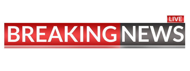 Geometric Lower Third for Real-Time News Reporting, Live Breaking News Lower Third with Shape Overlay Effect