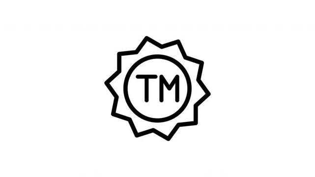 trademark minimalist stroke animation