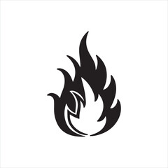 Flame Fire Silhouette Icon Clipart