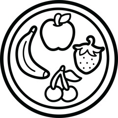 vector illustration of an apple