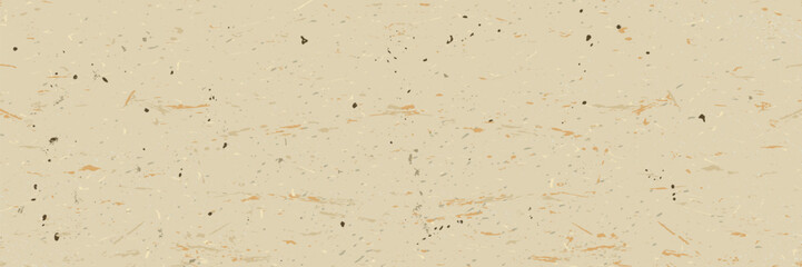 Sustainable craft paper with speckled rice texture. Classic simple texture on beige backdrop. Vector minimalistic background.