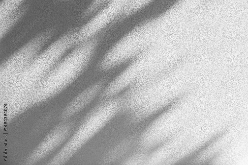 Aufkleber wall interior background, studio and backdrops show products.with shadow from window color white and