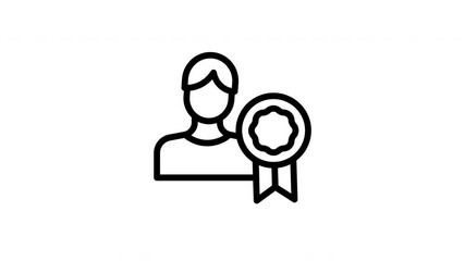 achievements minimalist stroke animation