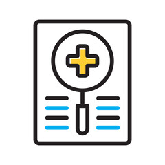 Vector multi color icon for Case management