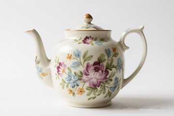 Classic Teaware on Minimalist Backdrop