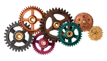 Gears mechanical interlocking machine industry abstract