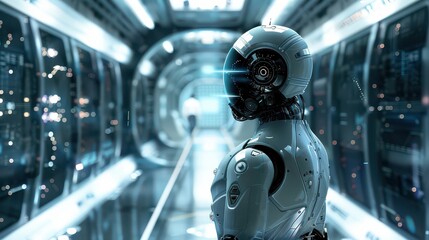 Fototapeta premium Global business strategies powered by AI and predictive analytics 