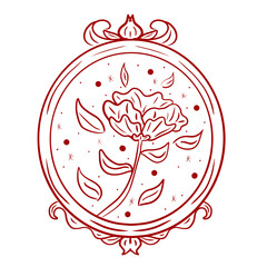 illustration of an abstract background with round ornament, illustration of a decorative ornament