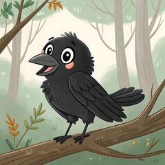 crow on a branch
