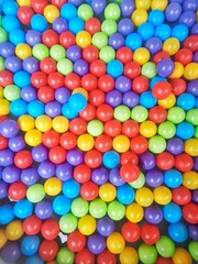 a full of colorfull ball