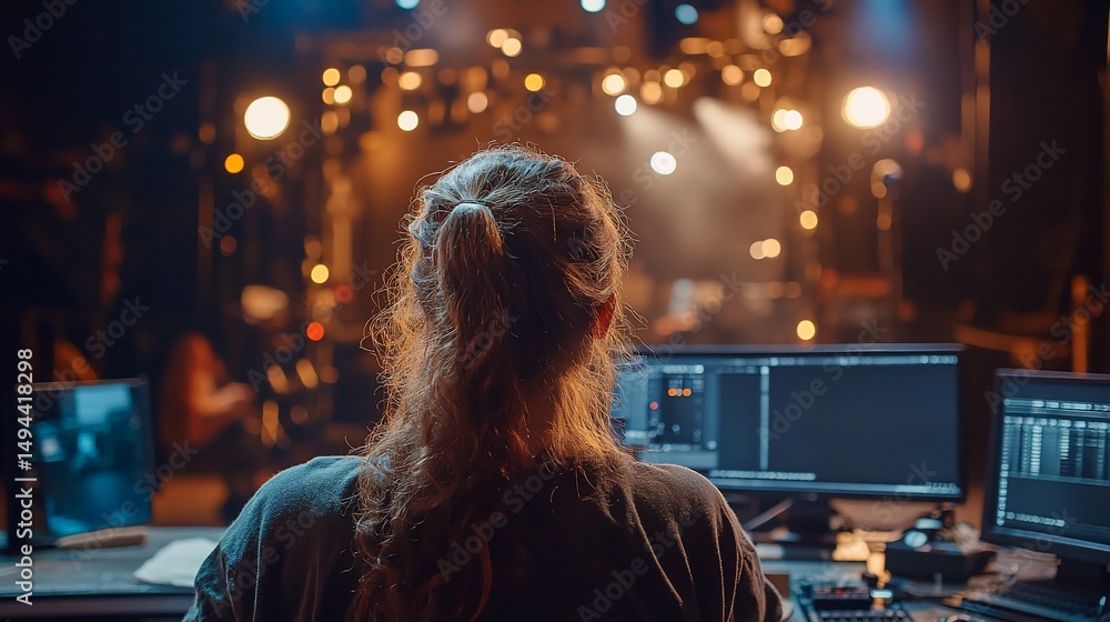 Poster technical theater operator performance control