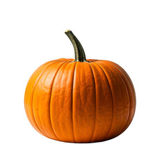 Obraz premium Pumpkin: A Vibrant Autumn Vegetable, Isolated on Black Background, Detailed Close-up, Showing Texture and Color, Perfect for Fall Decorations, Recipes, and Photography