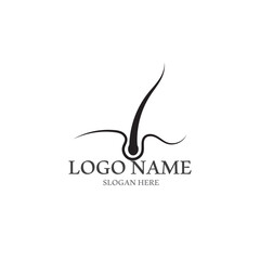hair treatmen logo and vector template