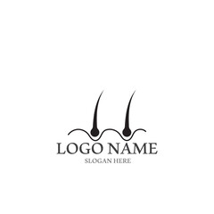Fototapeta premium hair treatmen logo and vector template