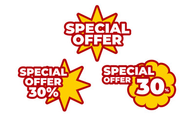 Special Offer Design Label New Discount