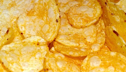 Custom AI Model Crispy Golden Potato Chips Seasoned, Ridged, Snack Food Texture