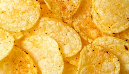 Custom AI Model Crispy Golden Potato Chips Seasoned, Ridged, Snack Food Texture