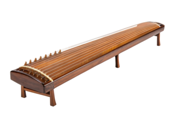 PNG Traditional asian string instrument guzheng on display