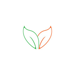 leaf ecology  logo and vector template