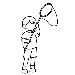 Boy with Butterfly Net