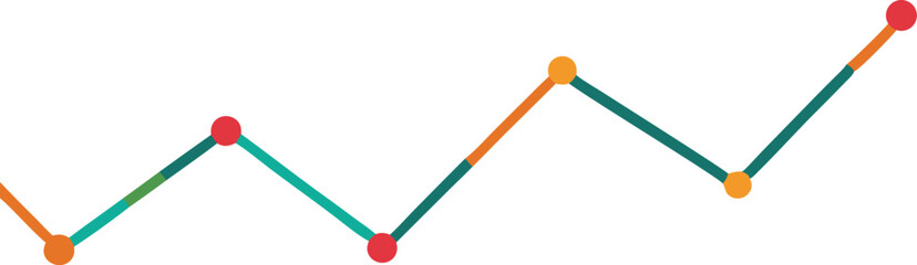Line graph vector icon without background