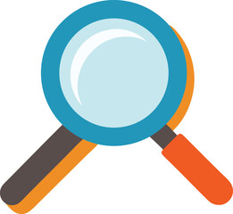 magnifying glass icon vector without background