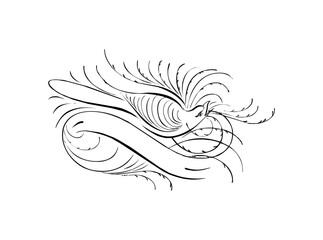 Download Elegant Single Bird Outline Logo SVG – Minimalist Avian Icon & Vector Design for Nature-Inspired Branding