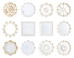 Collection of Antique Lace Doilies