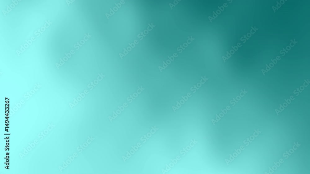 Poster A smooth teal gradient background with soft, blended shades creating a tranquil and abstract visual effect, Abstract texture Gradient motion Background animation.