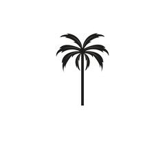 Fototapeta premium Palm tree summer logo template