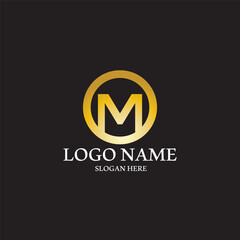 M Letter Logo Template