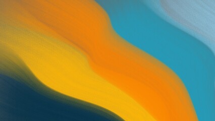 Abstract background orange blue yellow waves fluid gradient.