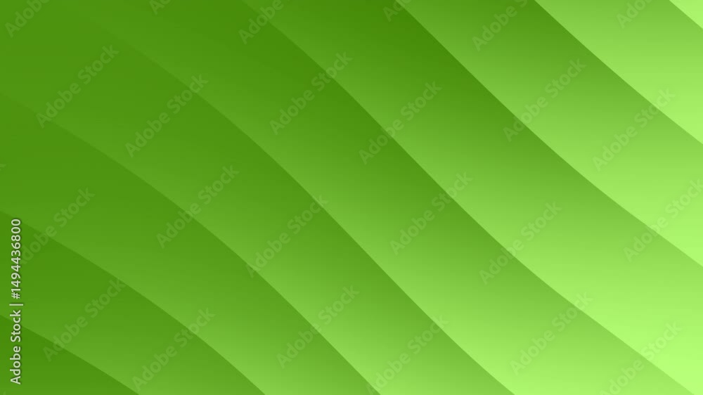 Poster abstract green background with smooth, diagonal gradient stripes creating a modern and fresh design,