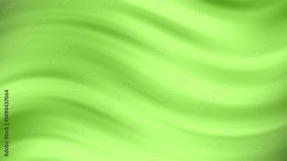 Poster A smooth green abstract background with curved gradient waves creating a soft, flowing effect, Abstract texture Gradient motion Background animation.