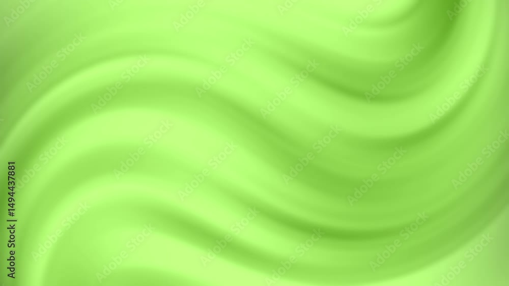 Poster smooth green abstract waves create a calming, natural background with soft gradients and gentle move